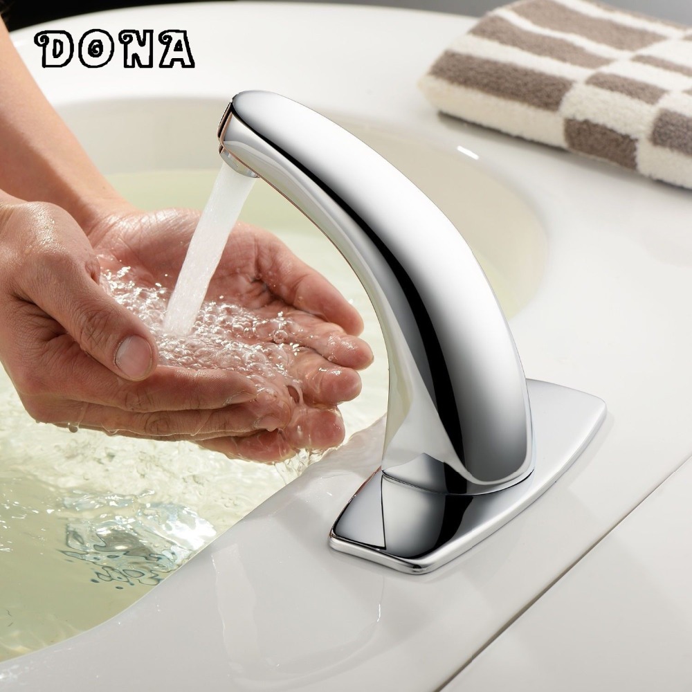 automatic infrared sensor faucet for bathroom sink cold water tap mixer touch dona4201