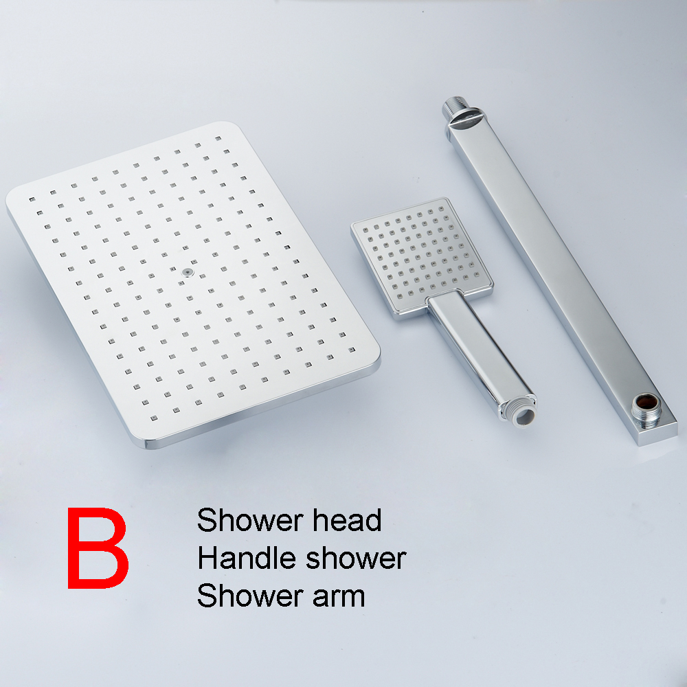 bakala andheld showerheads hand shower bathroom handheld shower head partial bent square hand shower abs chrome finished