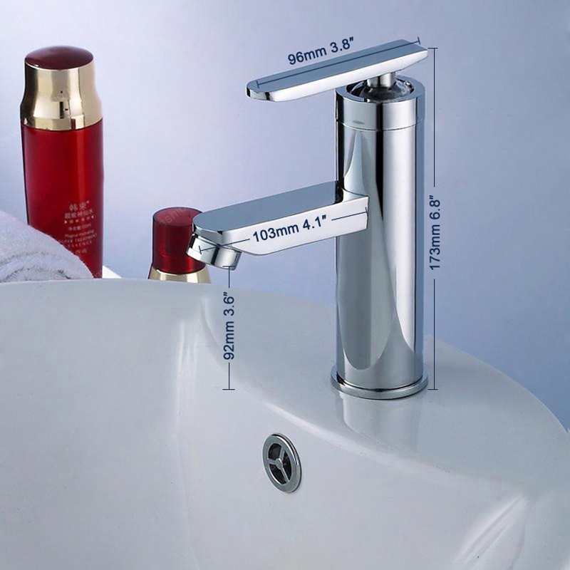 bakala bargain short/tall brass chromed single handle single hole bathroom tap mixer for the bathroom br-9118