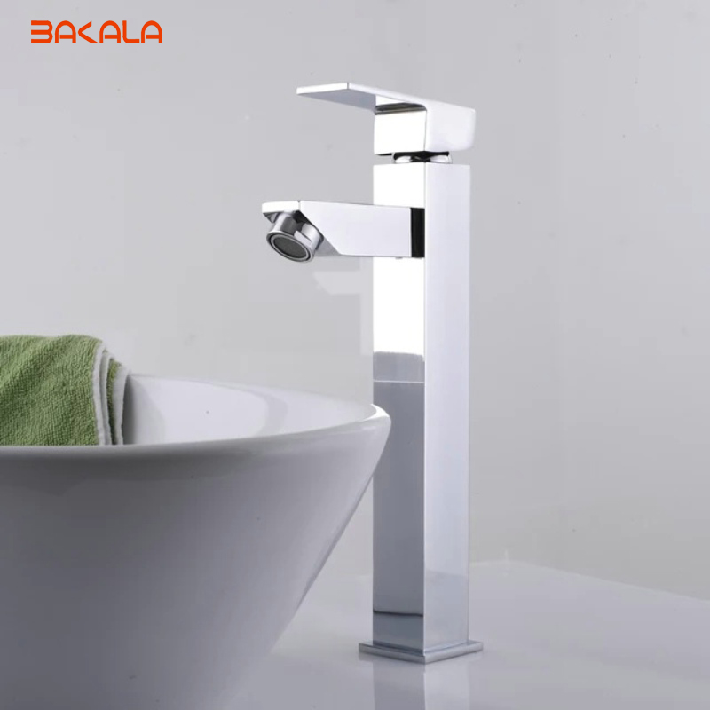 bakala bathroom design banheiro brass chromed single lever single hole and cold bathroom faucet g-8030