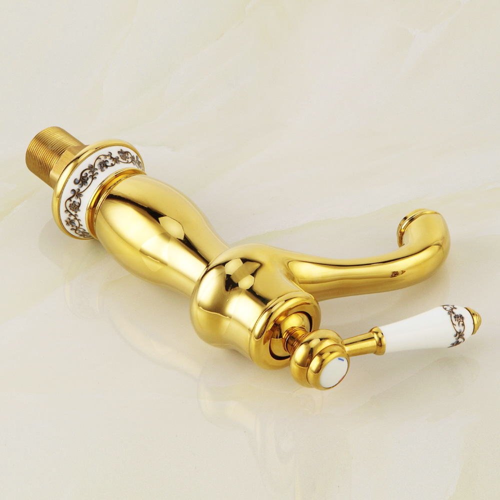 bakala bathroom golden faucet sink tall tap bathroom single handle single hole brass water mixer b-1089m/b-1091m