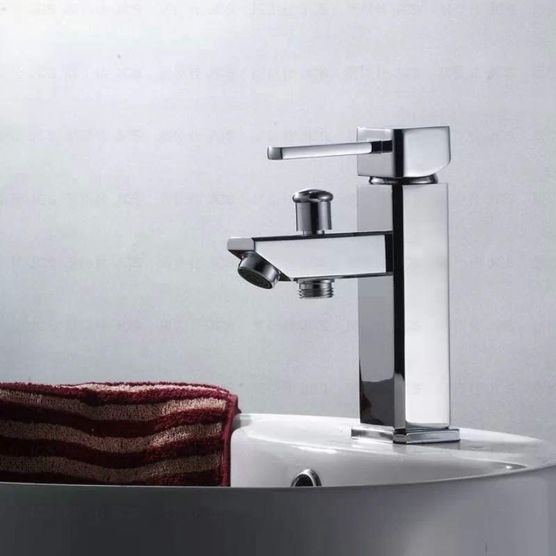 bakala deck mounted chrome polished finish bathroom faucet basin mixer tap g-8047