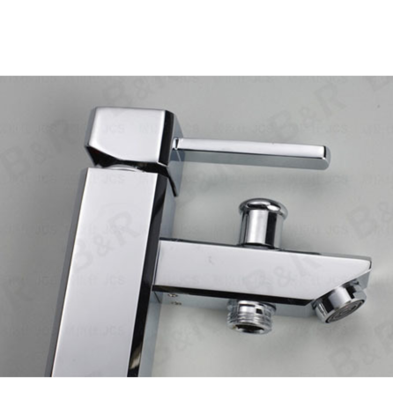 bakala deck mounted chrome polished finish bathroom faucet basin mixer tap g-8047