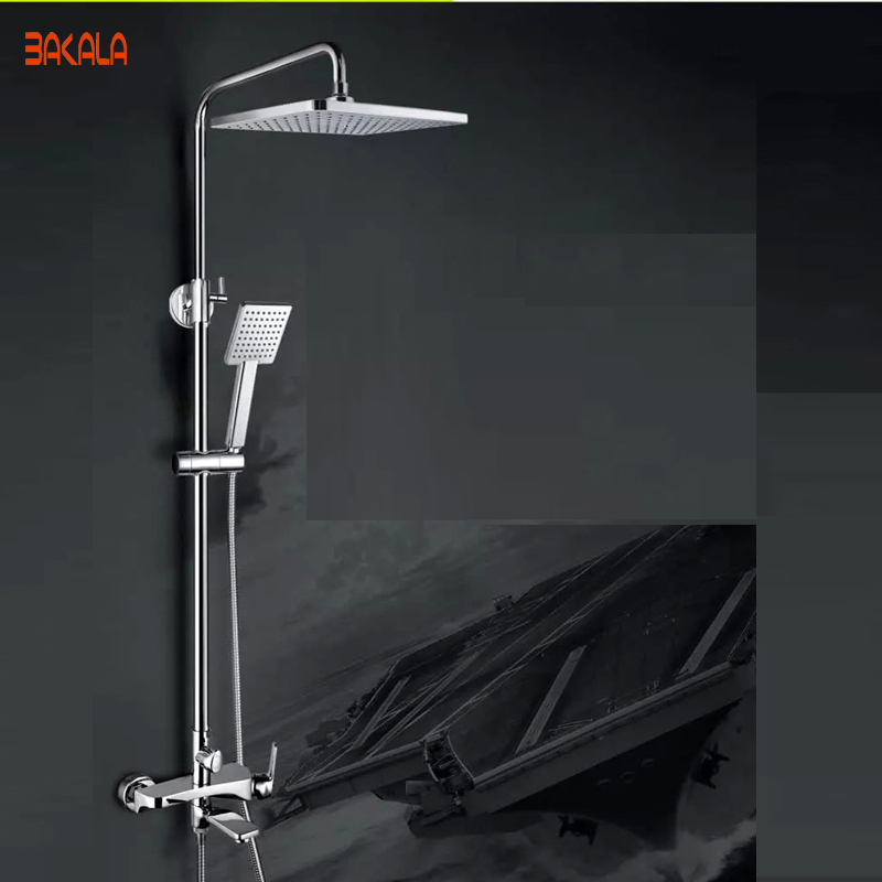 bakala fashion bath shower faucets bathroom brass set shower design bathroom rain shower r8133