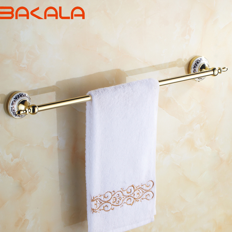 bakala fashionable space gilded towel rack towel rail towel rod br-5509