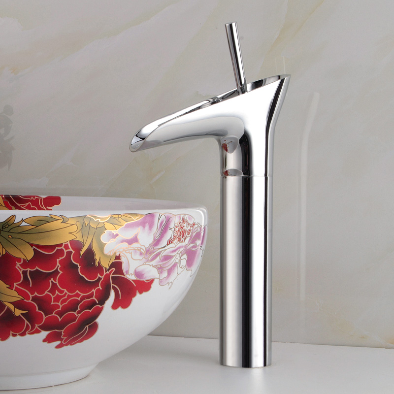 bakala modern washbasin design bathroom faucet mixer waterfall and cold water taps for basin of bathroom gz-8007