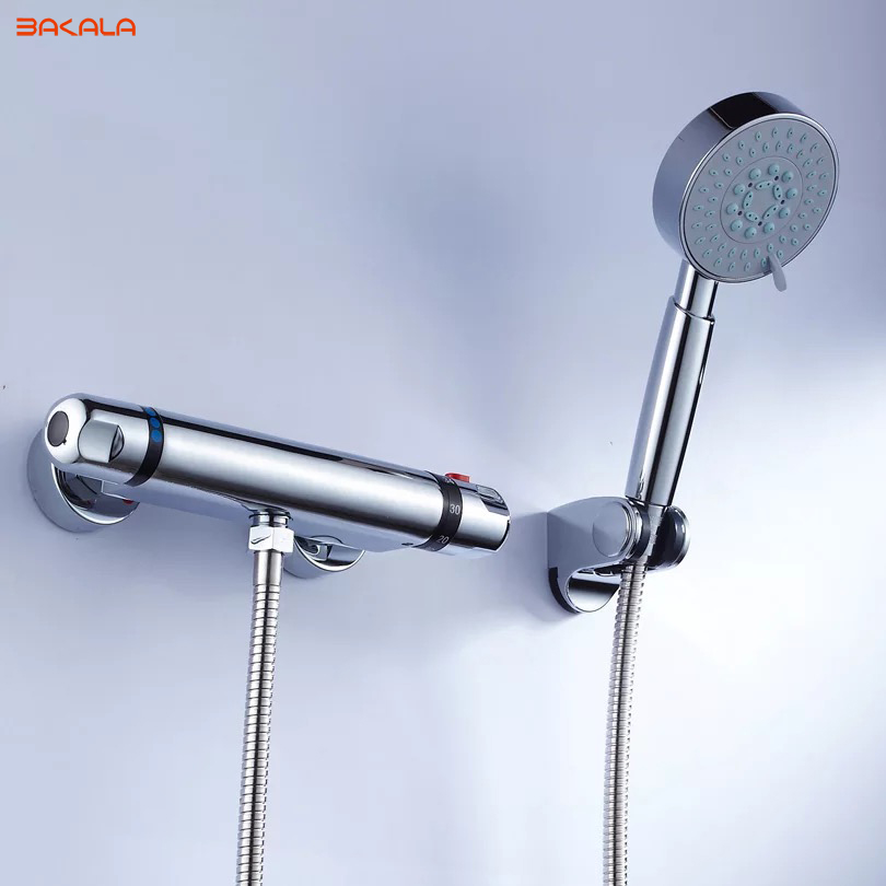 bakala shower faucets temperature faucet mix water valve full copper for thermostatic core 38 centigrade