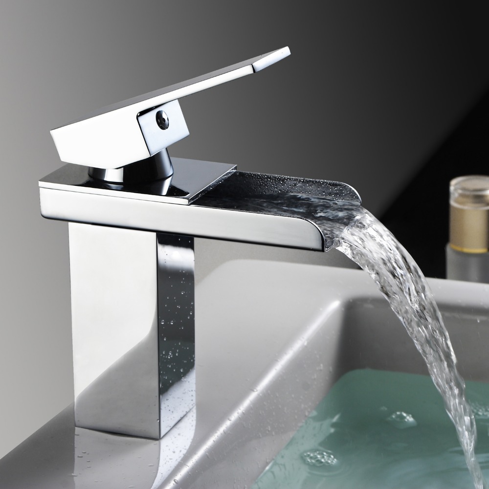 bakala single handle bathroom sink waterfall faucet, waterfall basin mixer taps, lavatory basin mixer tap, bathroom sink faucet