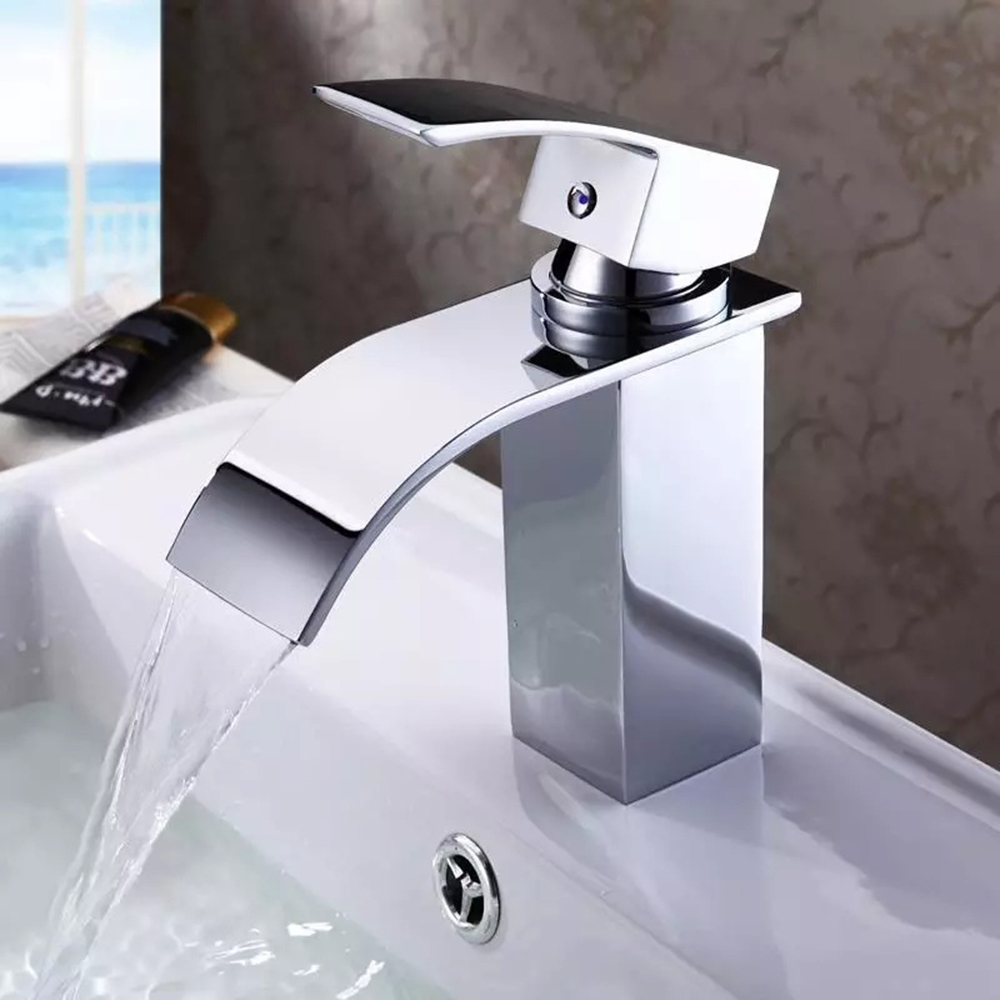 bakalabasin faucets waterfall faucet single handle basin and cold mixer bathroom tap sink chrome finish