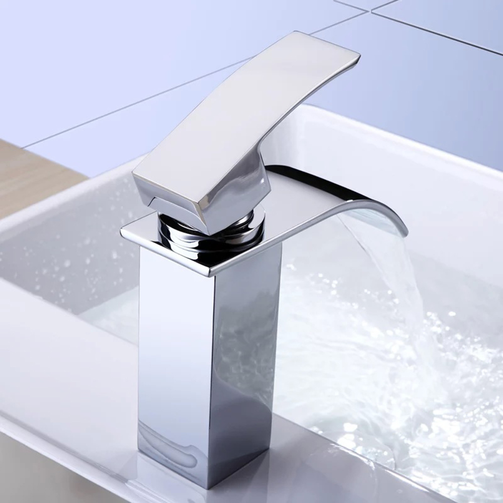 bakalabasin faucets waterfall faucet single handle basin and cold mixer bathroom tap sink chrome finish