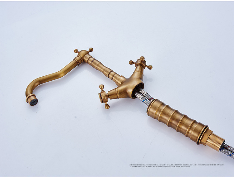 bamboo antique bathroom faucet with solid brass bathroom basin sink faucet and cold bronze basin mixer tap