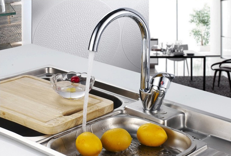 best quality zinc alloy kitchen sink faucet with 360 degree rotation chrome kitchen sink water mixer tap