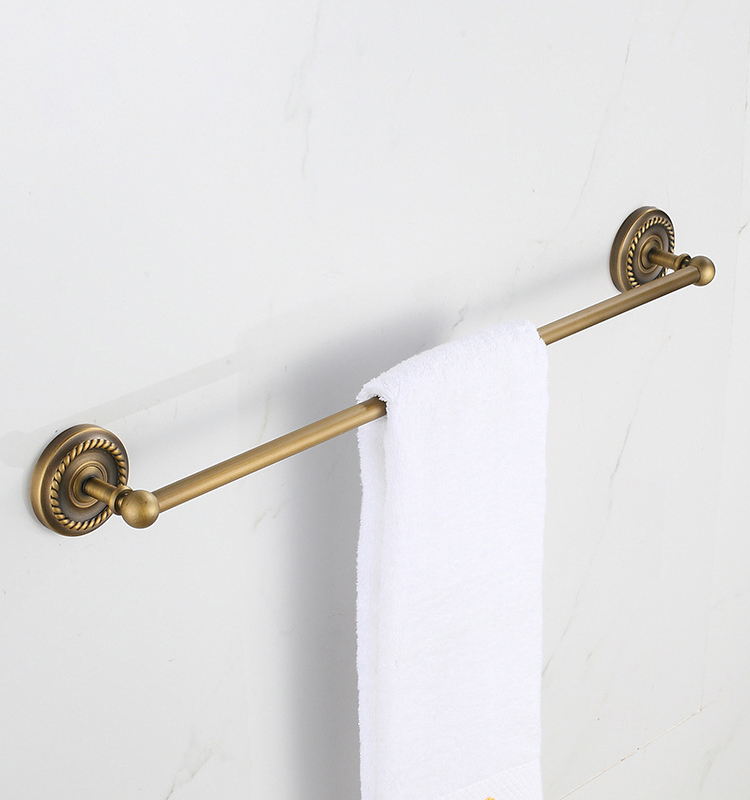 bronze 60 cm wall-mounted bathroom towel holders towel bars towels racks hanger single towel bar for bathroom kitchen