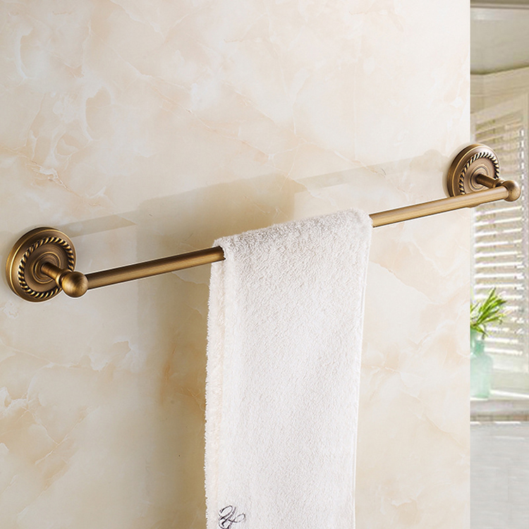 bronze 60 cm wall-mounted bathroom towel holders towel bars towels racks hanger single towel bar for bathroom kitchen