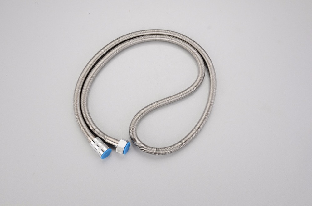 brushed stainless steel shower hose for bathroom shower faucet spring flexible hose for shower