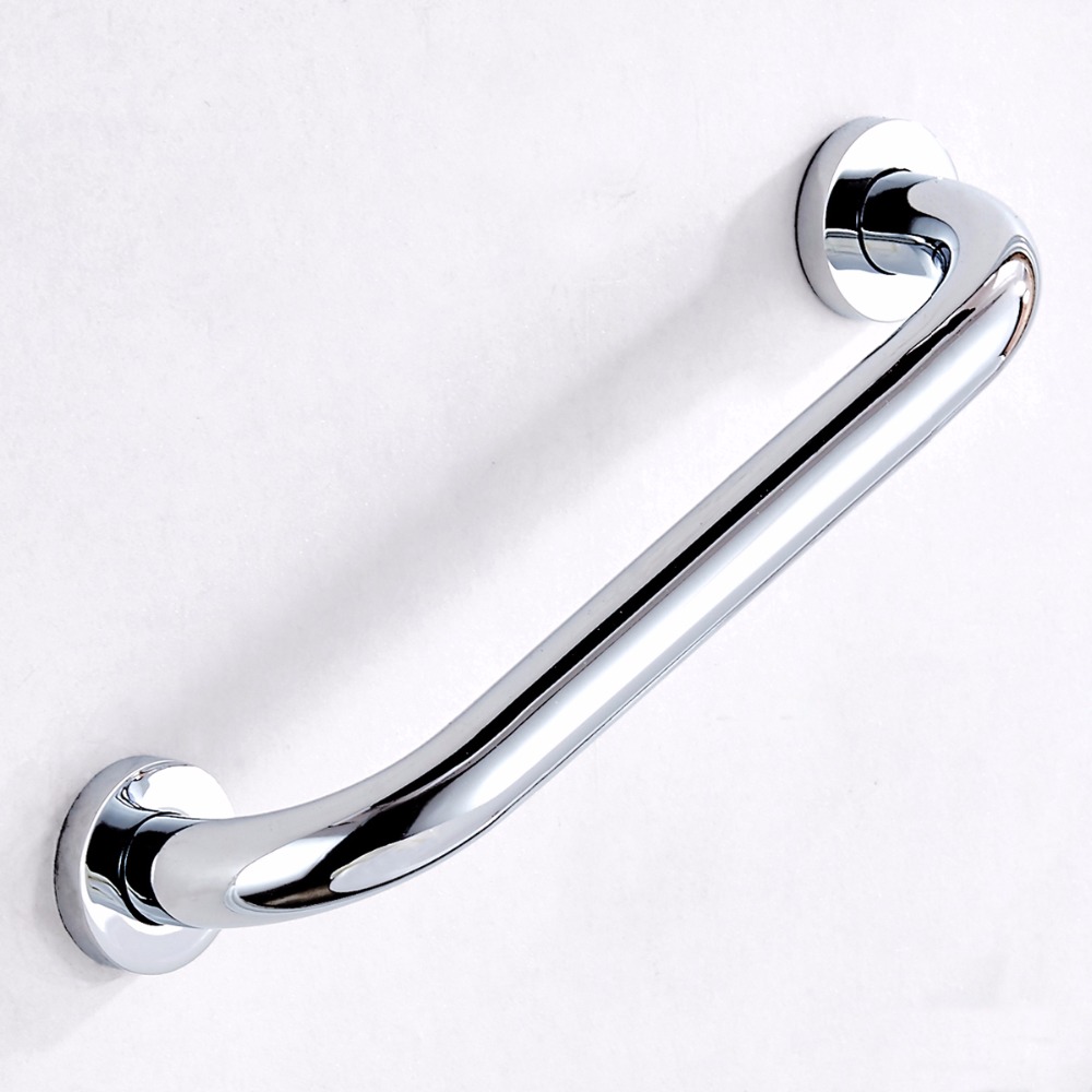 chrome bath bathroom grab bar support handle safe shower tub helping handgrip older children people keeping balance towel rail