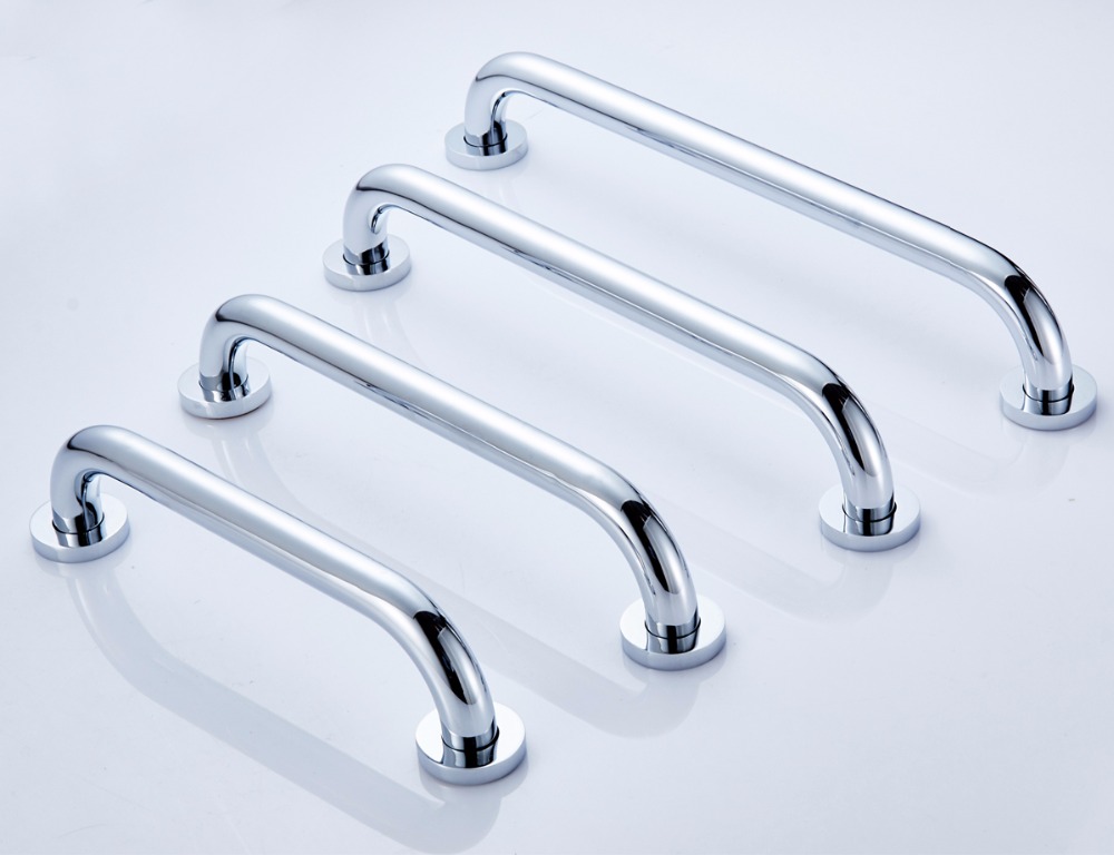 chrome bath bathroom grab bar support handle safe shower tub helping handgrip older children people keeping balance towel rail