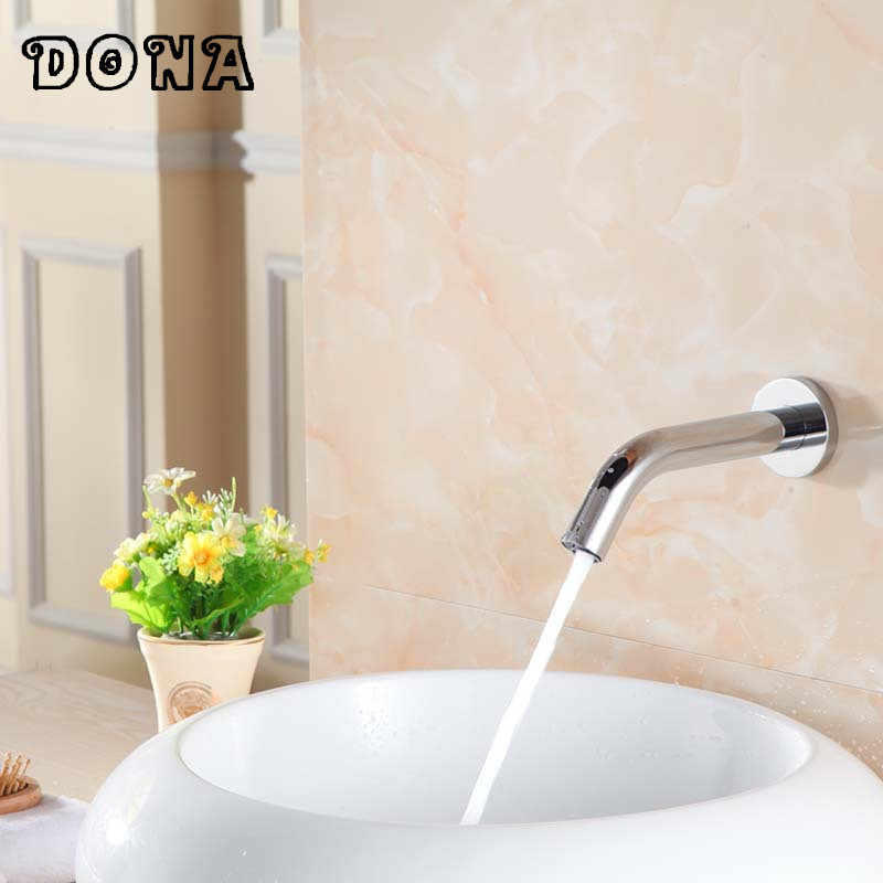 cold only wall mounted brass automatic sensor basin faucet sink faucet for hospital&public place dona4212