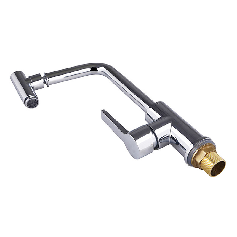 contemporary new polished chrome brass kitchen faucet single handels vessel mixer tap pure water faucet dona1151