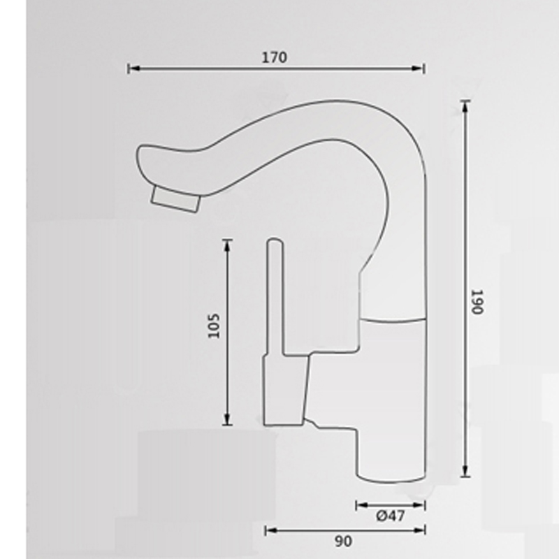 deck mount basin faucet chrome vessel basin mixer tap vanity faucets brass sink faucet g7054