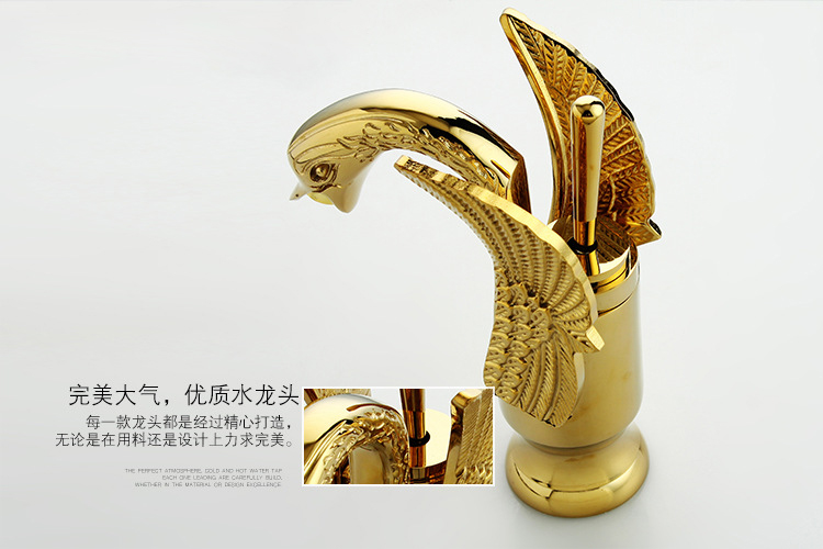 dona swan golden bathroom basin sink faucet with solid brass gold basin sink water tap and gold kitchen mixer taps