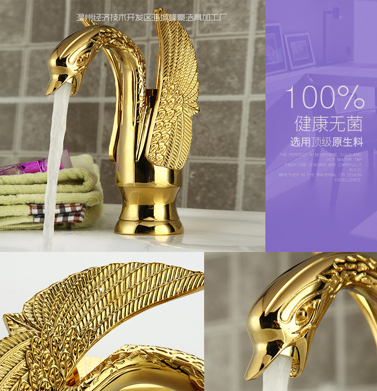 dona swan golden bathroom basin sink faucet with solid brass gold basin sink water tap and gold kitchen mixer taps