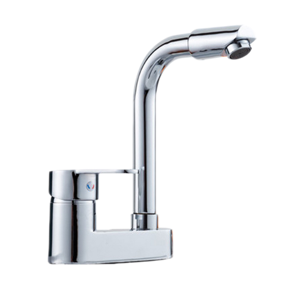 double holes kitchen faucet with single lever and cold kitchen sink mixer taps / kitchen faucet / sanitary ware