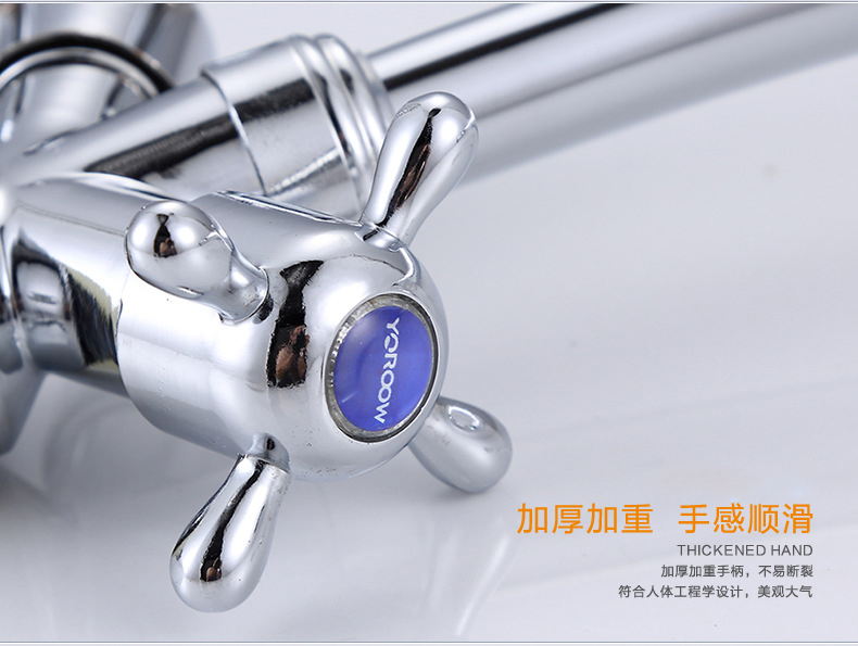 dual handle kitchen sink water faucet with polished kitchen sink mixer tap from china