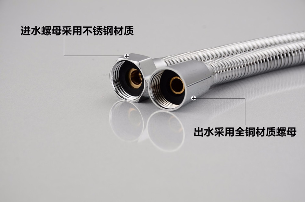 electroplating shower hose for bathroom shower faucet plumbling hose