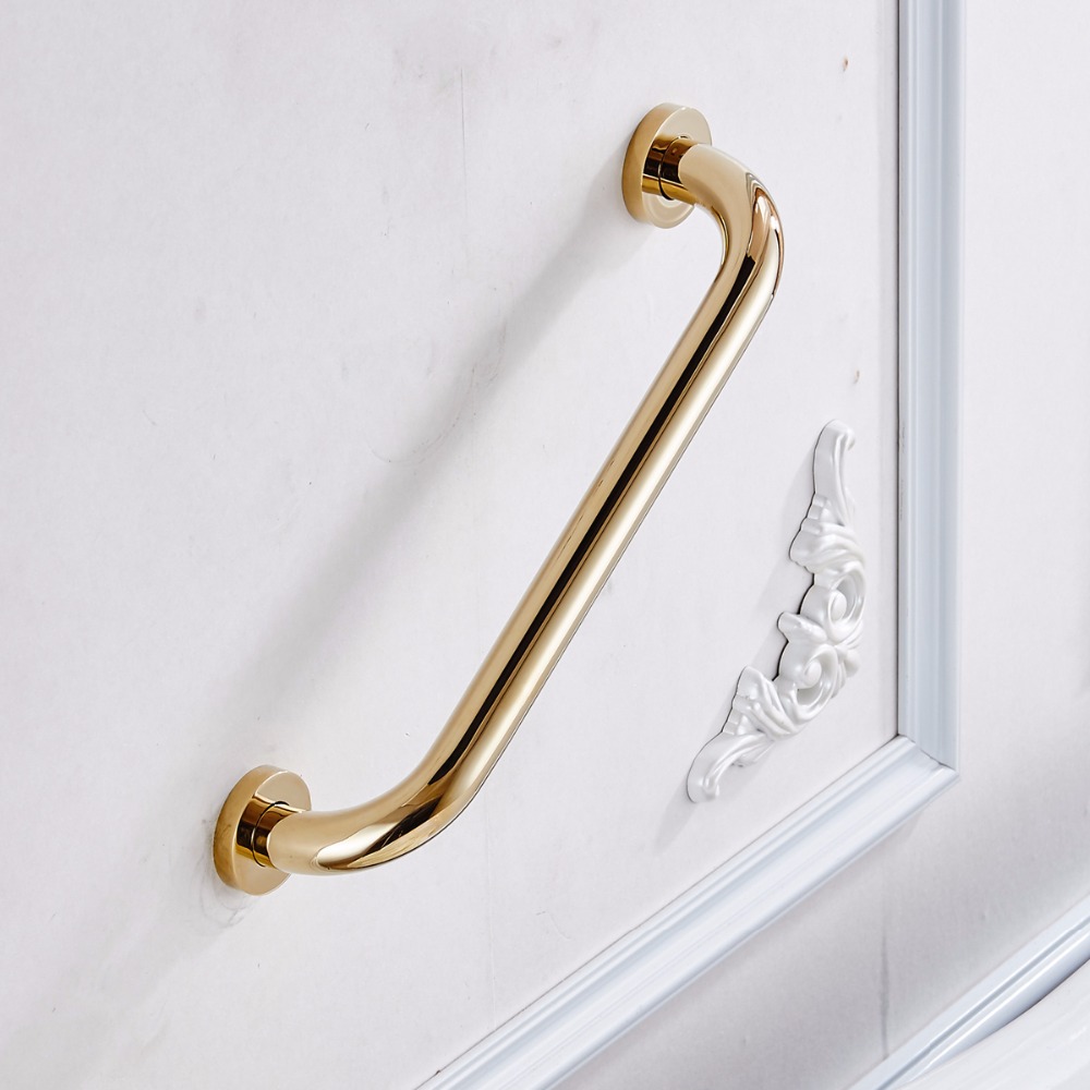 golden bath bathroom grab bar support handle safe shower tub helping handgrip older children people keeping balance towel rail