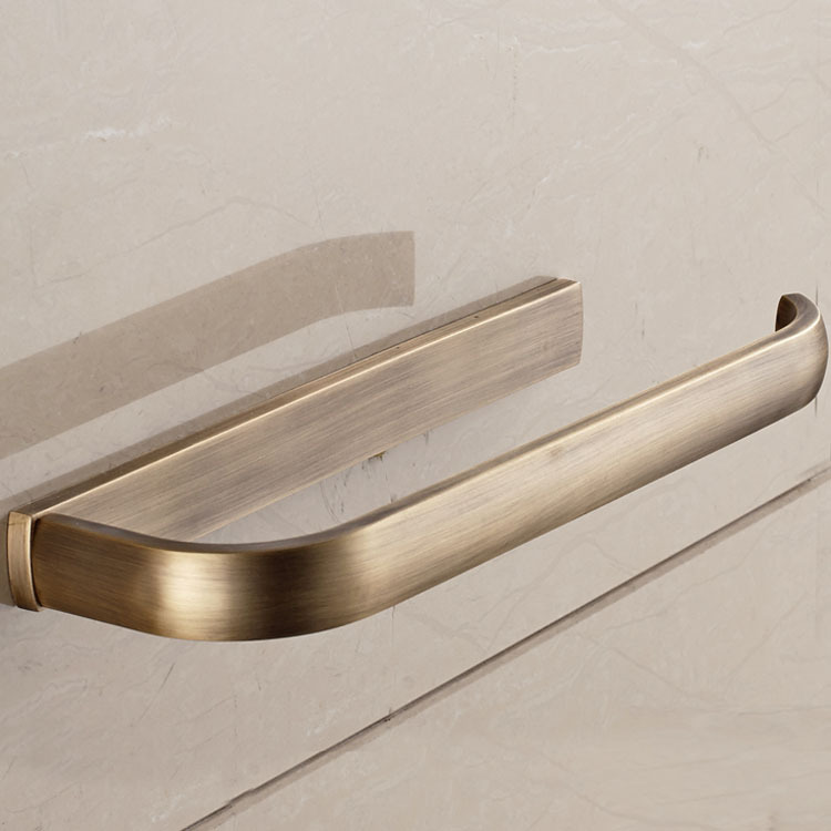 golden polished bars wall-mounted single towel rack bar towel holder solid brass bathroom accessories 40cmtowel holder