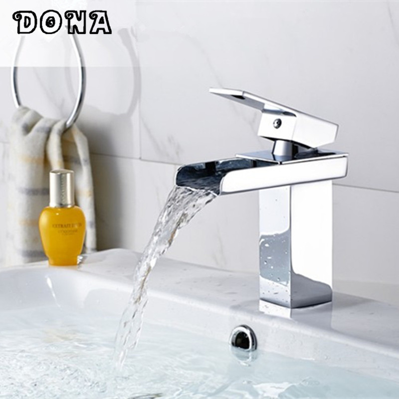 jane europe grilled white paint mixer basin tap copper chrome waterfall faucet bathroom vanities deck mounted dona4014c