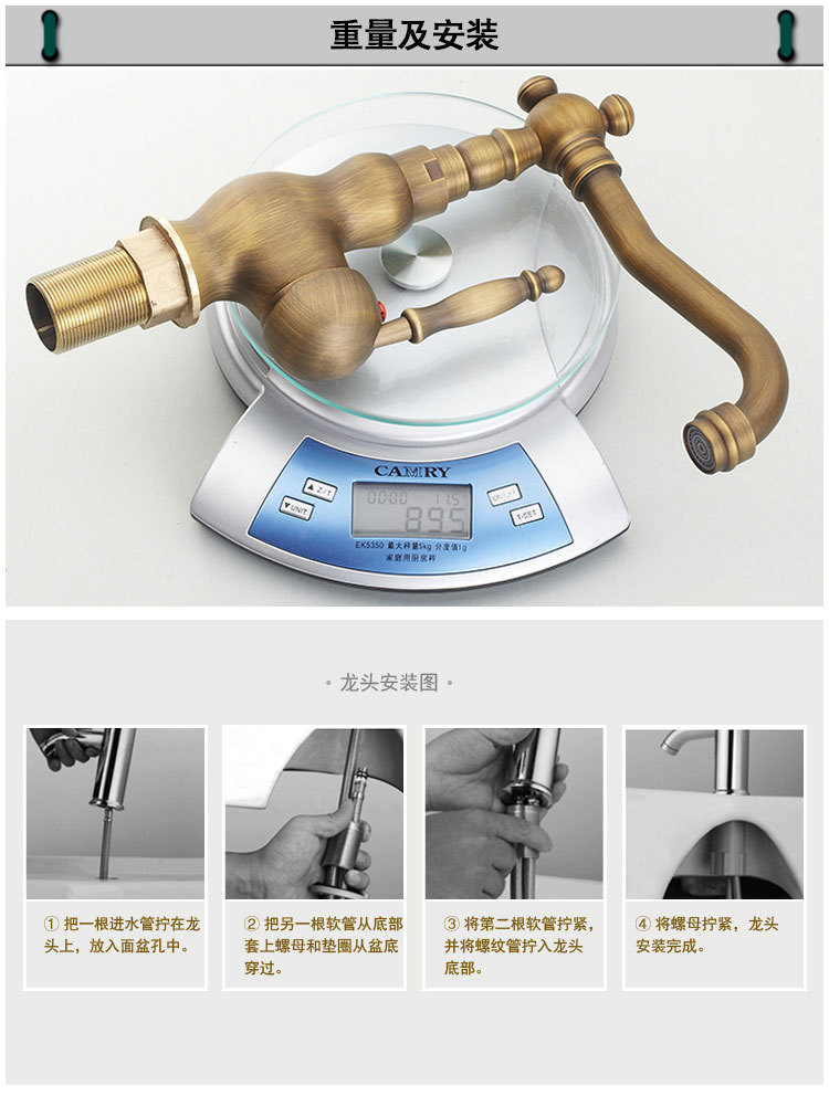 lead health sanitary ware bamboo antique basin faucet with solid brass bathroom basin sink water faucet