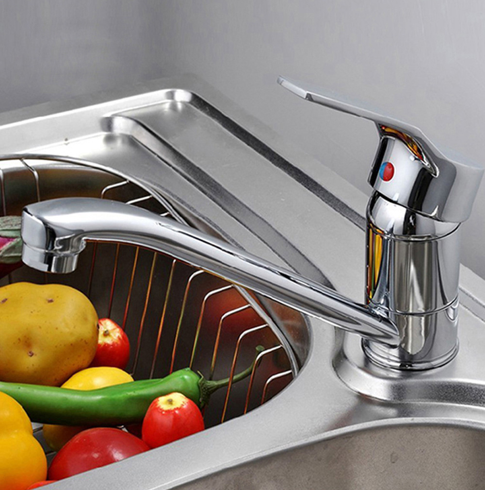 long mounth basin sink faucet and cold kitchen sink faucet with chrome plated basin sink mixer