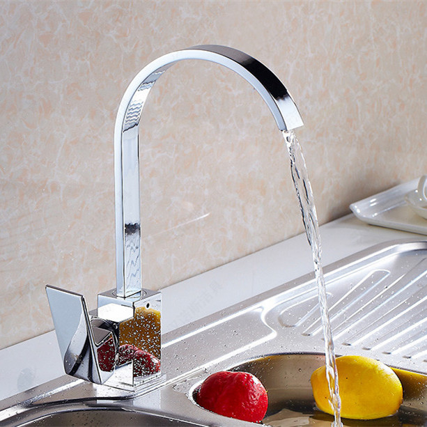 luxury pull donw cold kitchen water faucet with single handle solid brass kitchen sink faucets