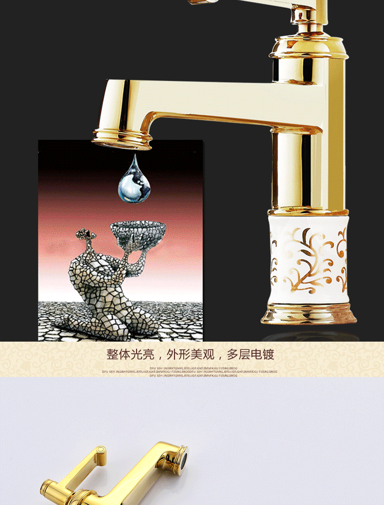 luxury solid brass gold bathroom mixer tap from dona sanitary ware cold golden basin sink faucet