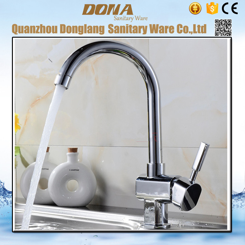 most popular solid brass kitchen faucet with 360 degree rotation water tap and chrome plate kitchen mixer tap