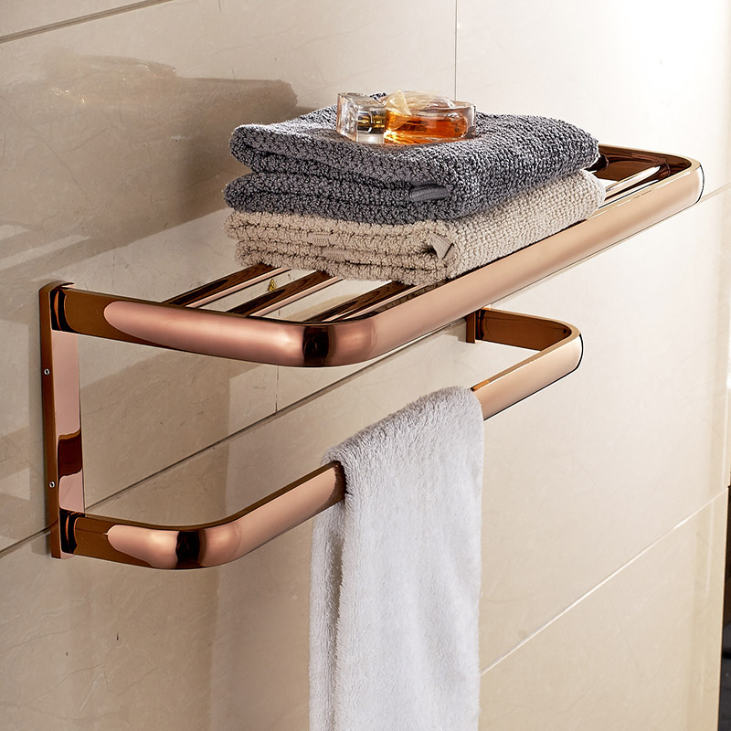 new classic solid brass bathroom towel holder wall mounted towel racks bathroom accessories double towel rack towel shelf