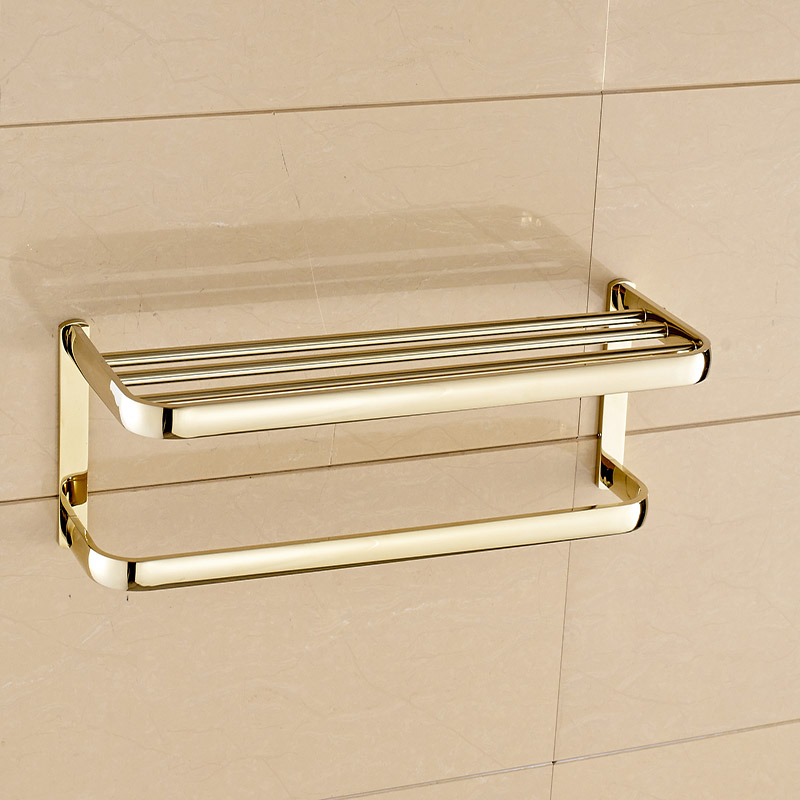 new classic solid brass bathroom towel holder wall mounted towel racks bathroom accessories double towel rack towel shelf