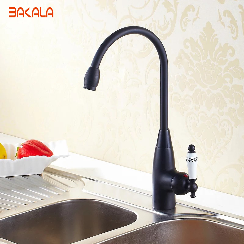 new european style taps black kitchen faucet swivel kitchen sink mixer tap gz-8022r