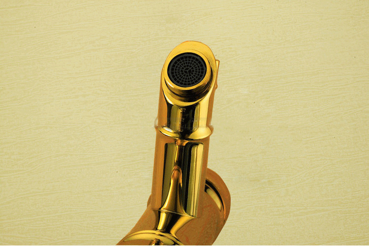 newly dona bamboo basin mixer tap with golden bathroom faucet , basin faucet / basin tap