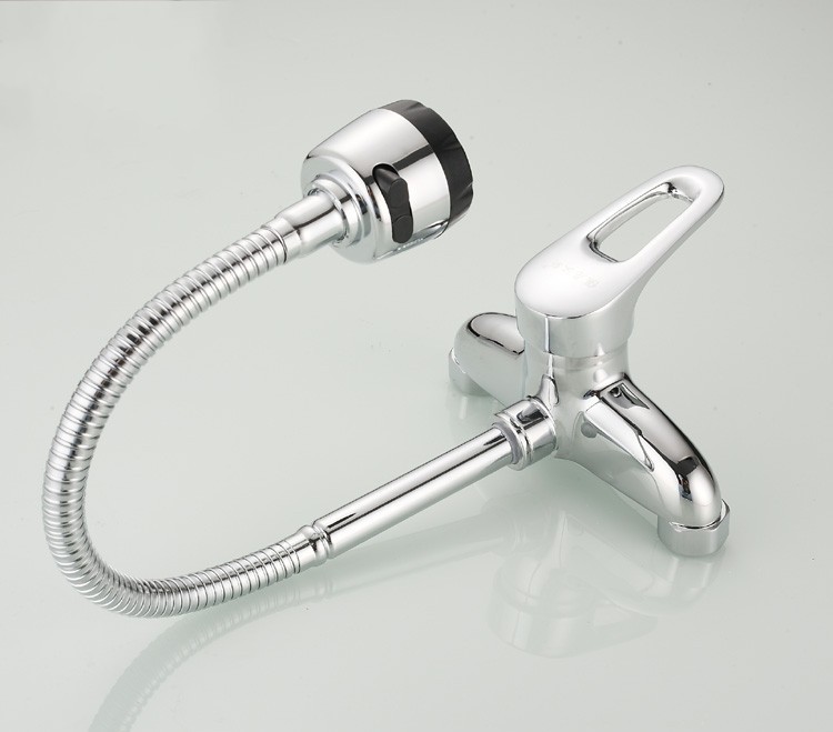 popular single handle dual hole kitchen faucet with wall mounted kitchen mixer of cold kitchen sink water tap