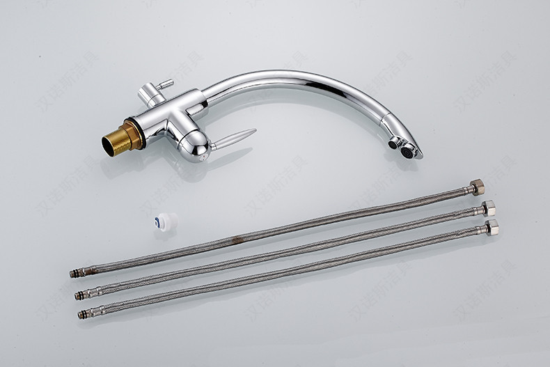 selling dual handle solid brass filter kitchen faucet by polished kitchen sink mixer tap with spring water tap