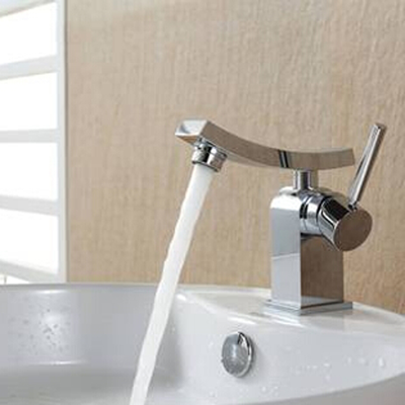 shpping bakala new brass chromed single handle single hole bathroom vessel sink lavatory basin faucet / mixer tap g-7058