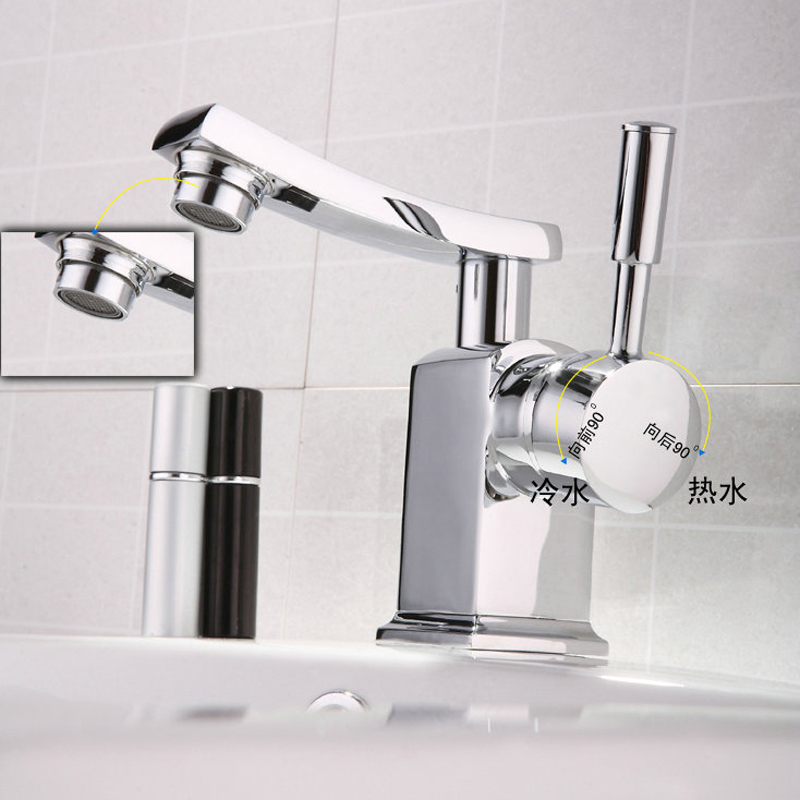 shpping bakala new brass chromed single handle single hole bathroom vessel sink lavatory basin faucet / mixer tap g-7058