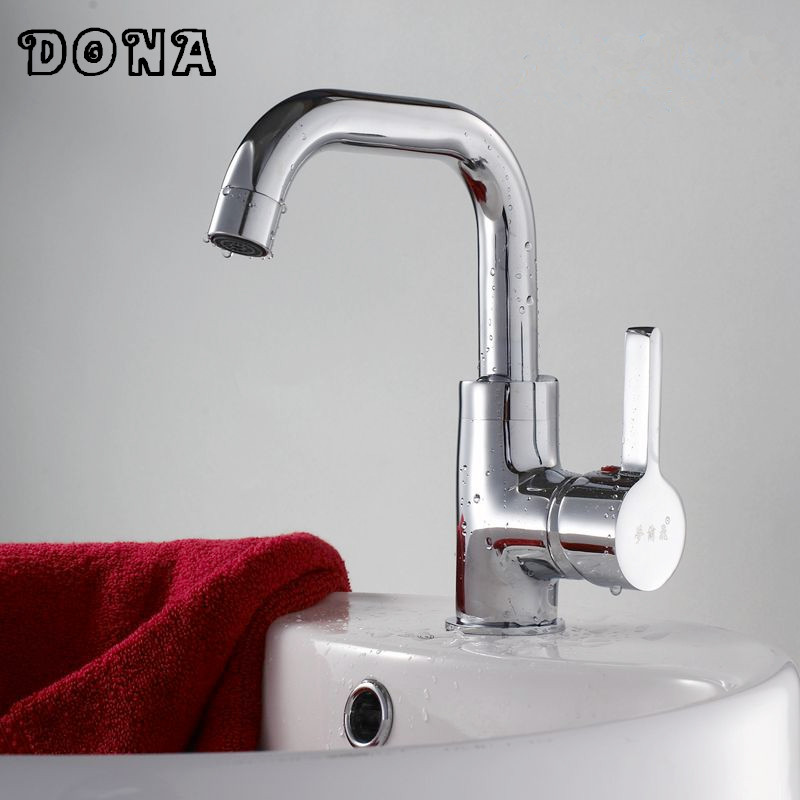 solid brass basin faucet bathrom faucet single hole water tap faucet for bathroom torneira para banheiro dona2177