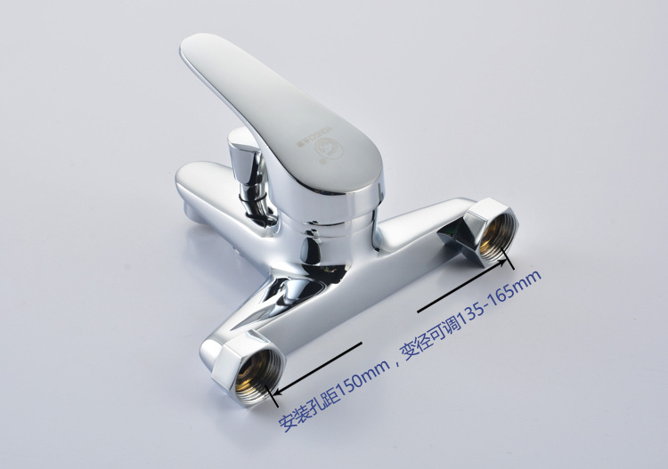 solid brass bathroom shower faucet with single handle dual hole bathroom shower taps