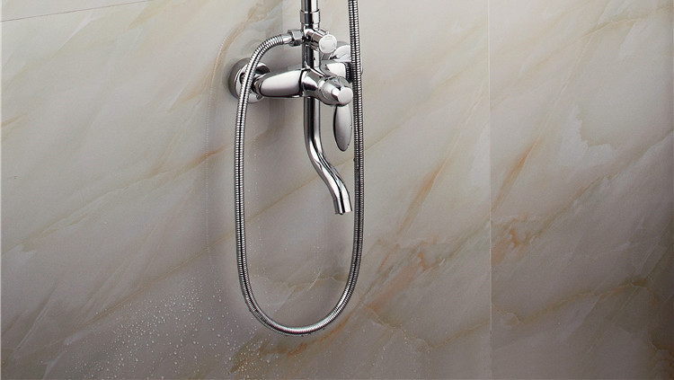 solid brass shower faucet with single lever bathroom shower faucets , dona sanitary ware