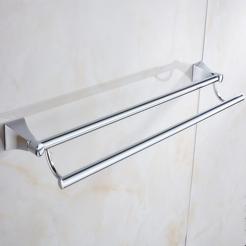 stainless steel 50cm wall-mounted bathroom towel holders towel bars towels racks hanger double towel bar for bathroom chicken