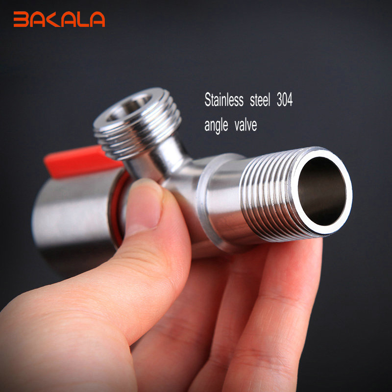 sus 304 stainless steel kitchen bathroom accessories angle valve for toilet / sink / basin / water heater angle valves